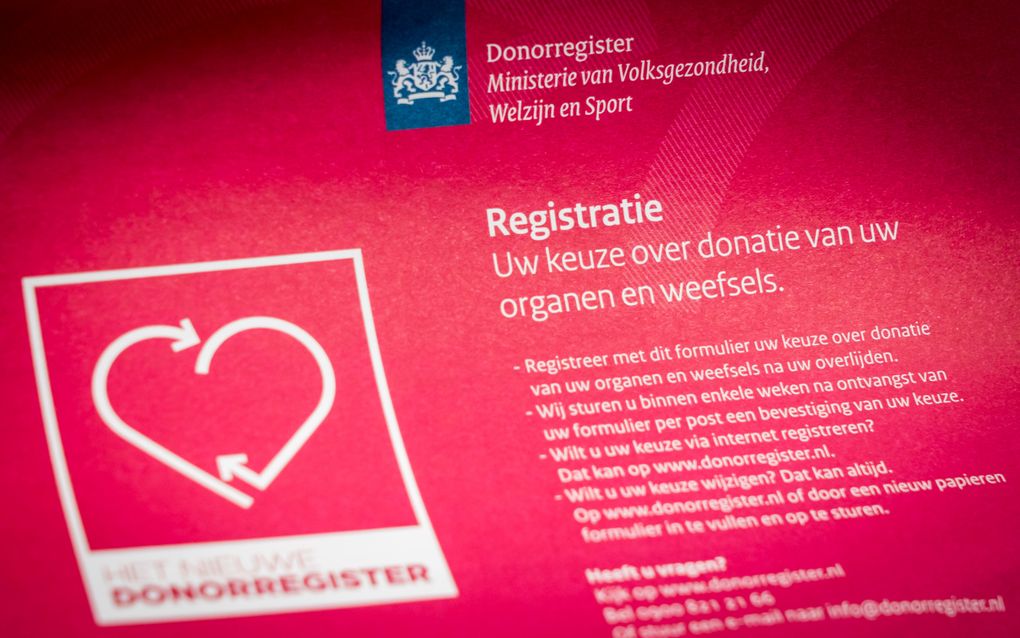 Zo’n 10,5 miljoen Nederlanders hebben hun keuze over orgaandonatie geregistreerd in het donorregister. beeld ANP Lex van Lieshout
