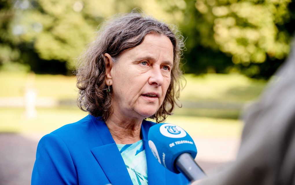 Marjolein Faber, minister van Asiel en Migratie, komt aan bij het Catshuis voor de wekelijkse ministerraad. beeld ANP,  Lina Selg