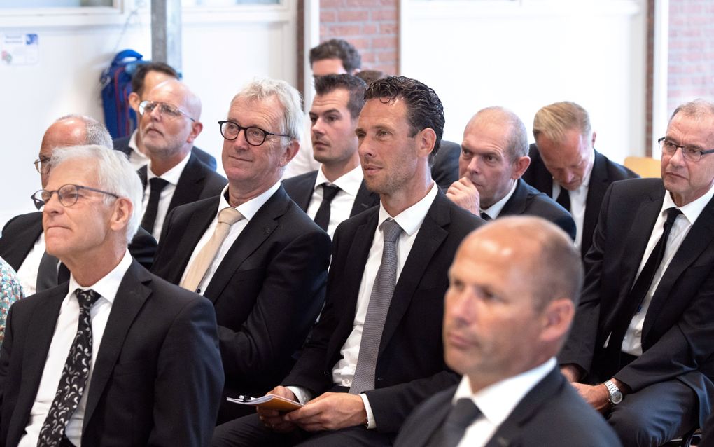 Toerustingsdag voor diakenen uit de Hersteld Hervormde Kerk, zaterdag in Barendrecht. beeld Dirk Hol 