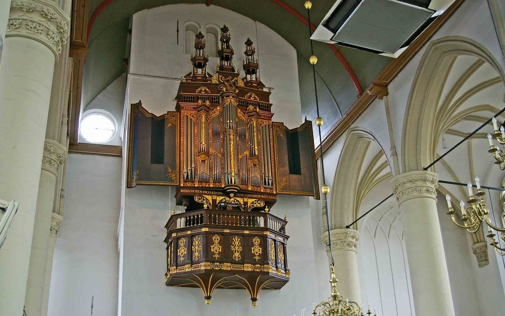 Het De Swart-Van Hagerbeerorgel van de Hooglandse kerk in Leiden. beeld RD