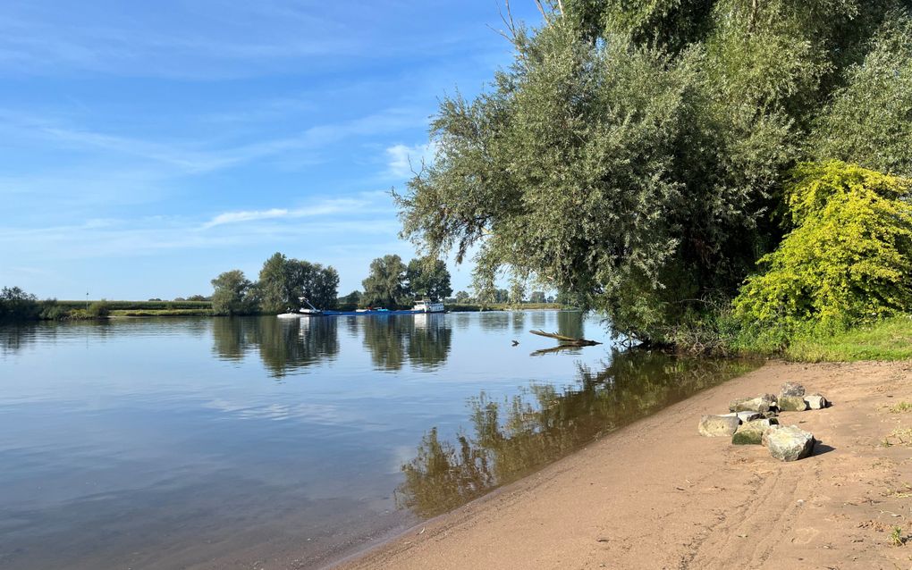 Lopen langs de Maas bij Well. beeld RD