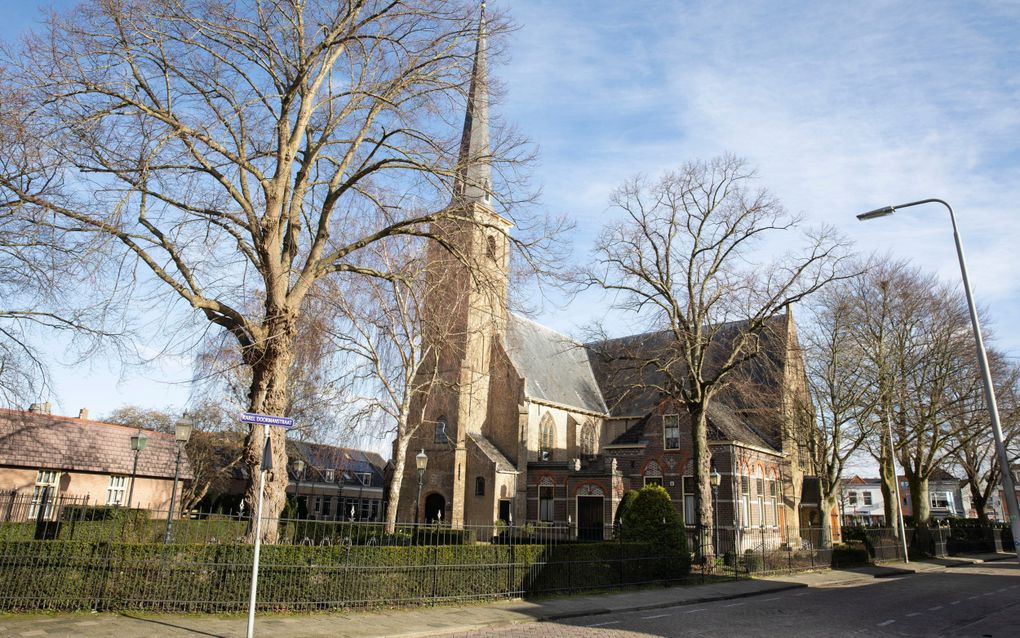 Kerkgebouw van de hervormde gemeente in Oud Beijerland. beeld RD, Anton Dommerholt
