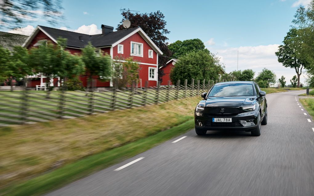 Voor het eerst rijden er in Noorwegen meer elektrische auto’s dan benzineauto’s rond. beeld Volvo