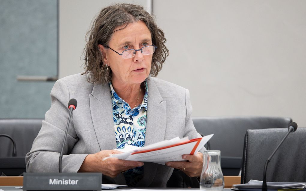 Asielminister Marjolein Faber tijdens een commissiedebat Asiel en Migratie over het Vreemdelingen- en Asielbeleid. beeld ANP, LAURENS VAN PUTTEN