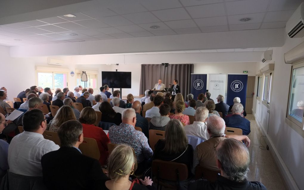 Viering van het 50-jarig jubileum van de Faculté Jean Calvin (FJC) in Aix-en-Provence in Frankrijk. beeld Gerrit van Dijk