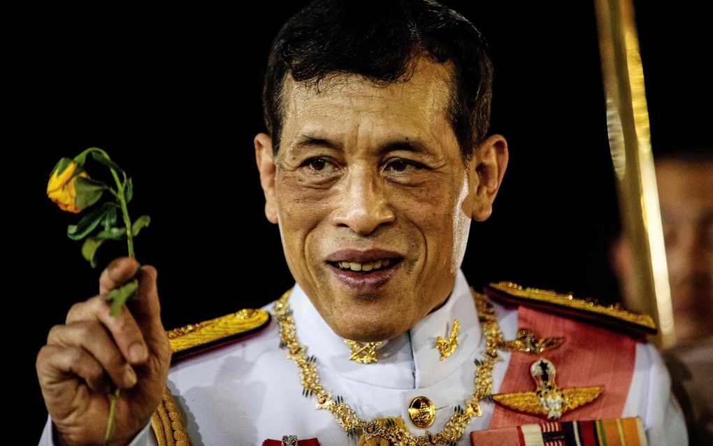 De Thaise koning Maha Vajiralongkorn. beeld AFP, Jack Taylor