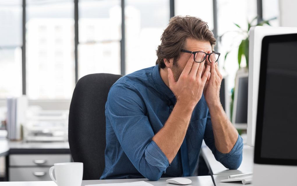 Verzuim door stressgerelateerde klachten nam de afgelopen vijf jaar met 30 procent toe onder de miljoen werknemers voor wie ArboNed en HumanCapitalCare werkzaam zijn. beeld Getty Images