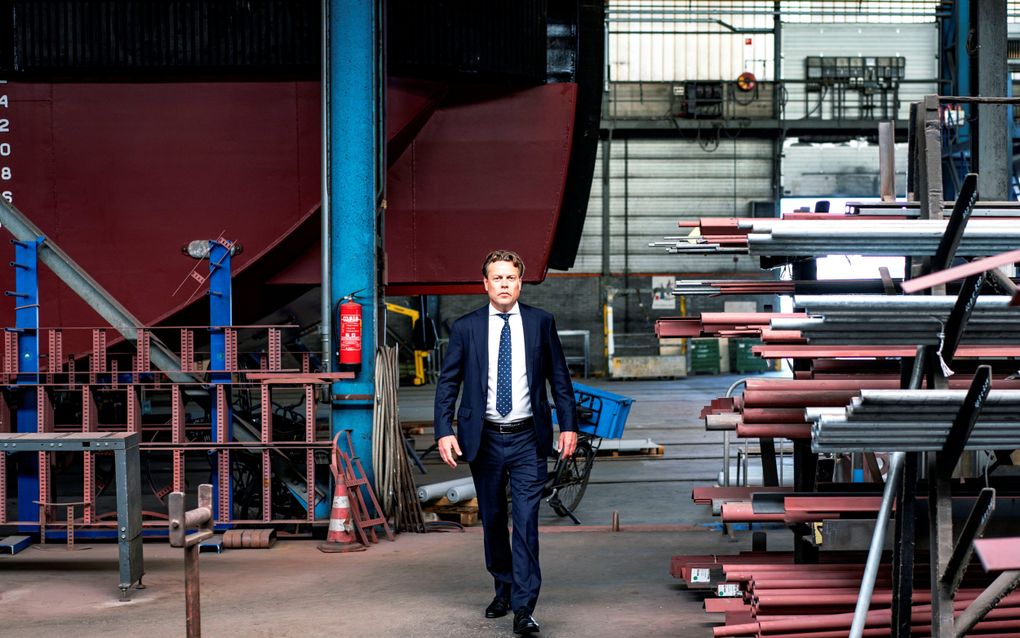 Arnout Damen: „Onze scheepsindustrie is van levensbelang voor de positie van Europa.” beeld Damen Shipyards, Sacha de Boer