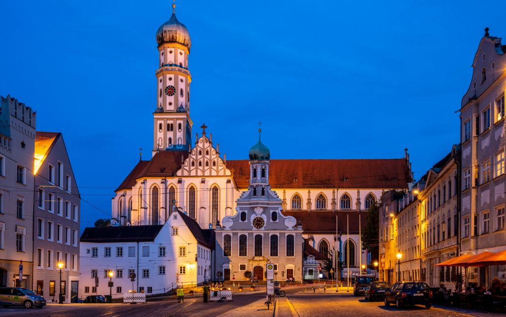 De Rooms-katholieke pauselijke basiliek in Augsburg, Duitsland. beeld Wikimedia, Diego Delso