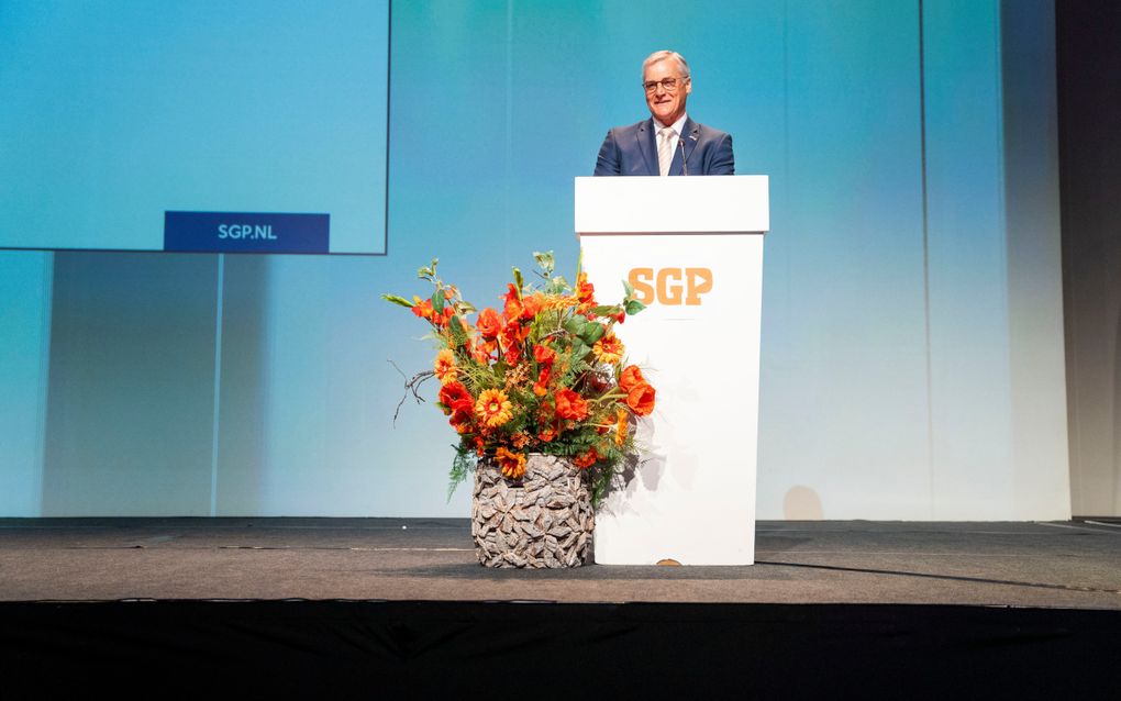 Peter Schalk, fractievoorzitter van de SGP in de Eerste Kamer. beeld Cees van der Wal