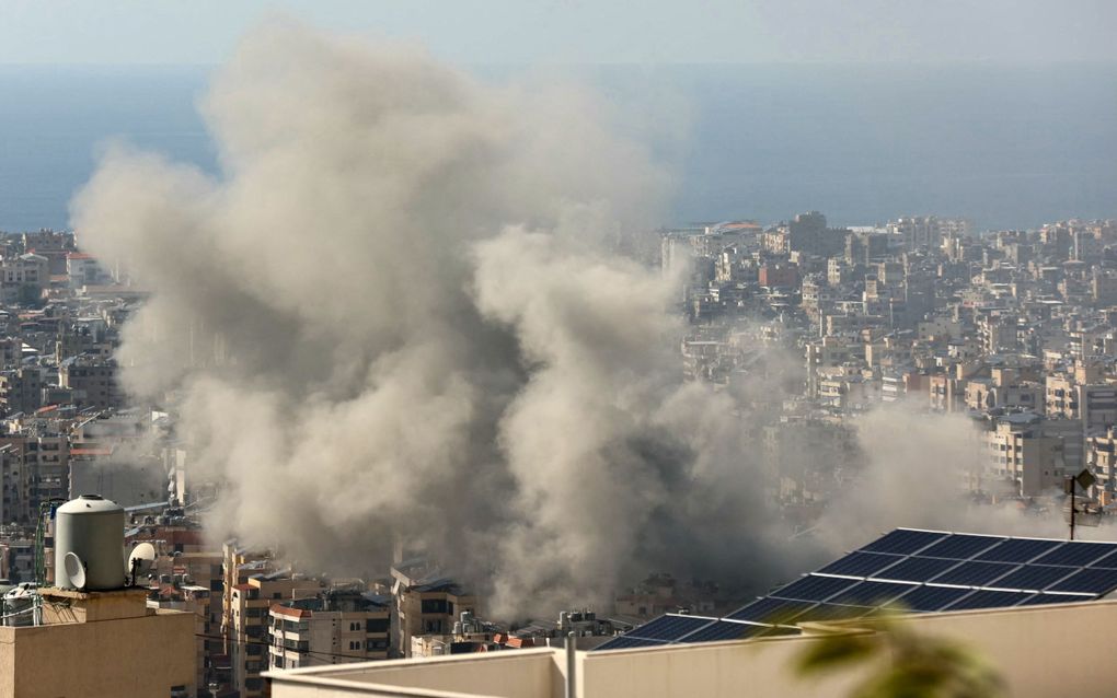 Israël sloopt in hoog tempo de militaire capaciteit van Hezbollah en Hamas, waarbij ook burgerslachtoffers zijn te betreuren. beeld AFP