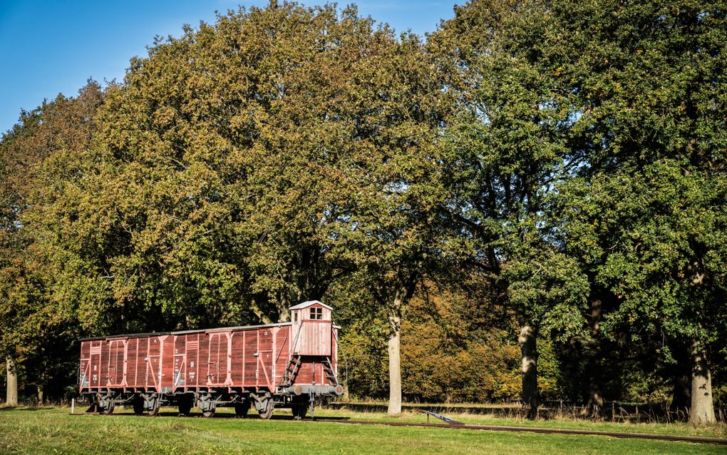 Vanuit Kamp Westerbork zijn tijdens de Tweede Wereldoorlog 107.000 Joden, Sinti en Roma gedeporteerd naar vernietigingskampen. beeld ANP, Siese Veenstra