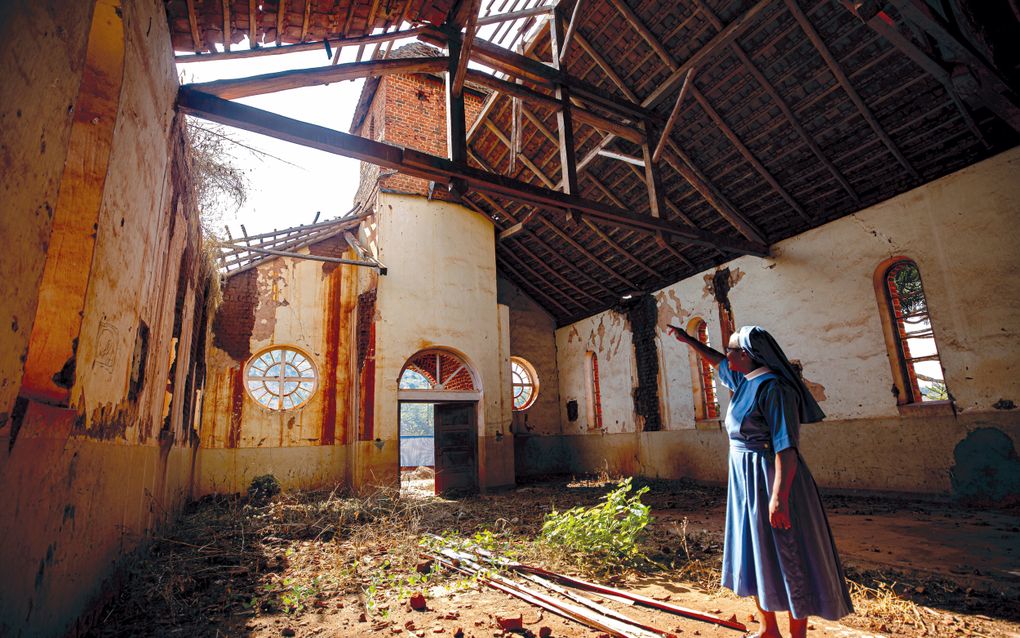 In Mozambique staken islamitische groeperingen in februari 2024 in drie weken tijd achttien kerken in brand in het district Chiúre, bericht een nieuw rapport van Kerk in Nood. beeld Kerk in Nood, Ismael Martínez Sánchez