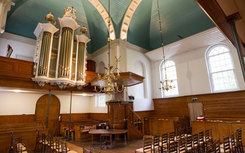 Interieur Hervormde kerk ’s-Graveland. beeld Anton Dommerholt