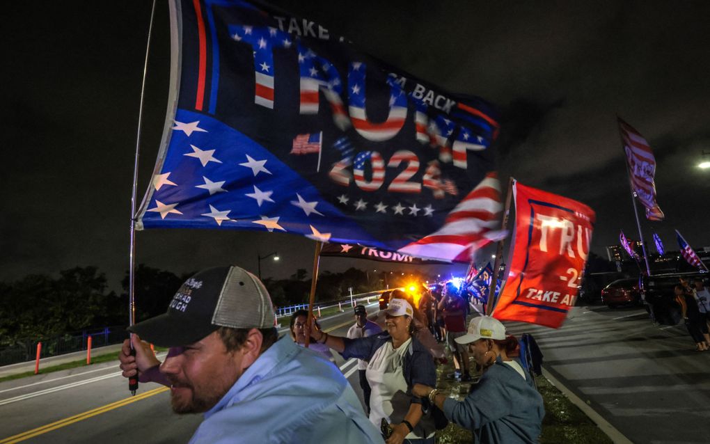 Trump-aanhangers in Florida. beeld AFP, Giorgio Viera