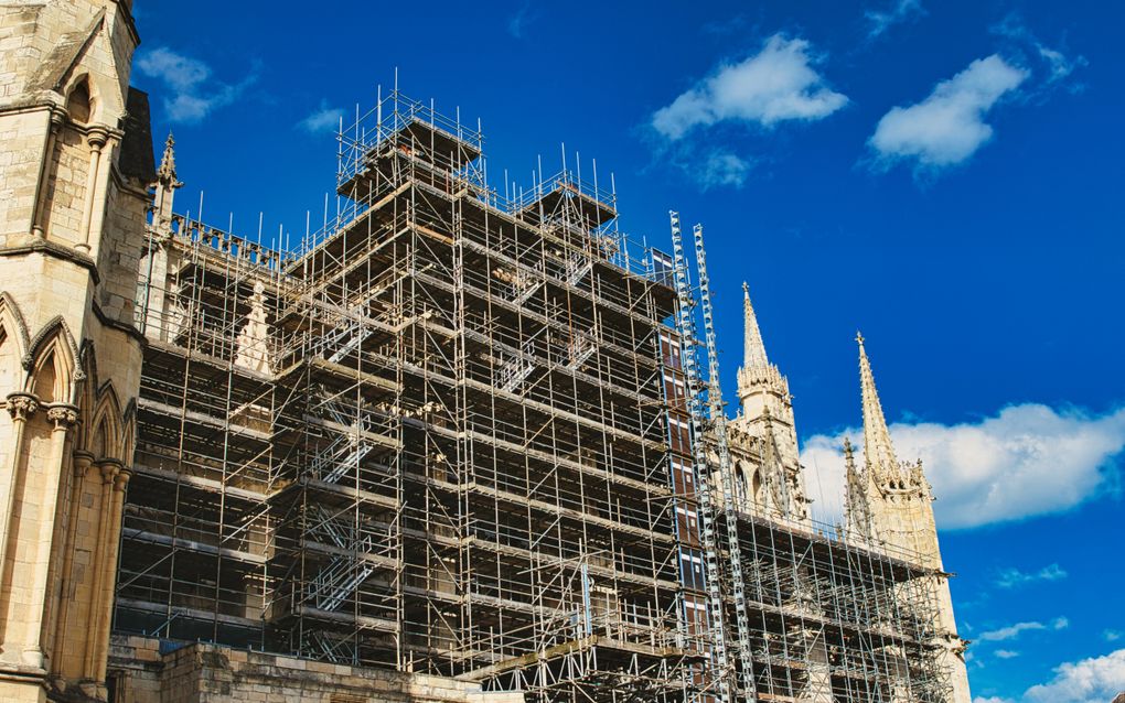 „De kerk van de Reformatie moet zichzelf blijvend hervormen naar het Woord van God.” Foto: renovatie van de kathedraal van York, North Yorkshire, England. beeld Getty Images