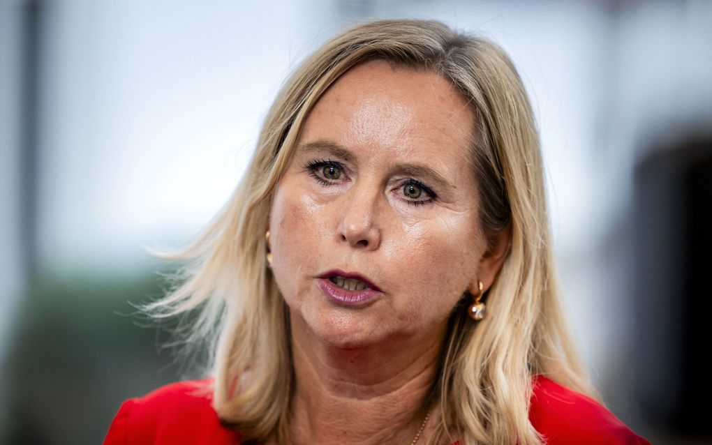 Reinette Klever, minister voor Buitenlandse Handel en Ontwikkelingshulp, komt aan bij het Catshuis voor de ministerraad. beeld ANP REMKO DE WAAL