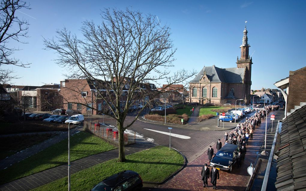 Rouwstoet in Katwijk. beeld RD, Henk Visscher