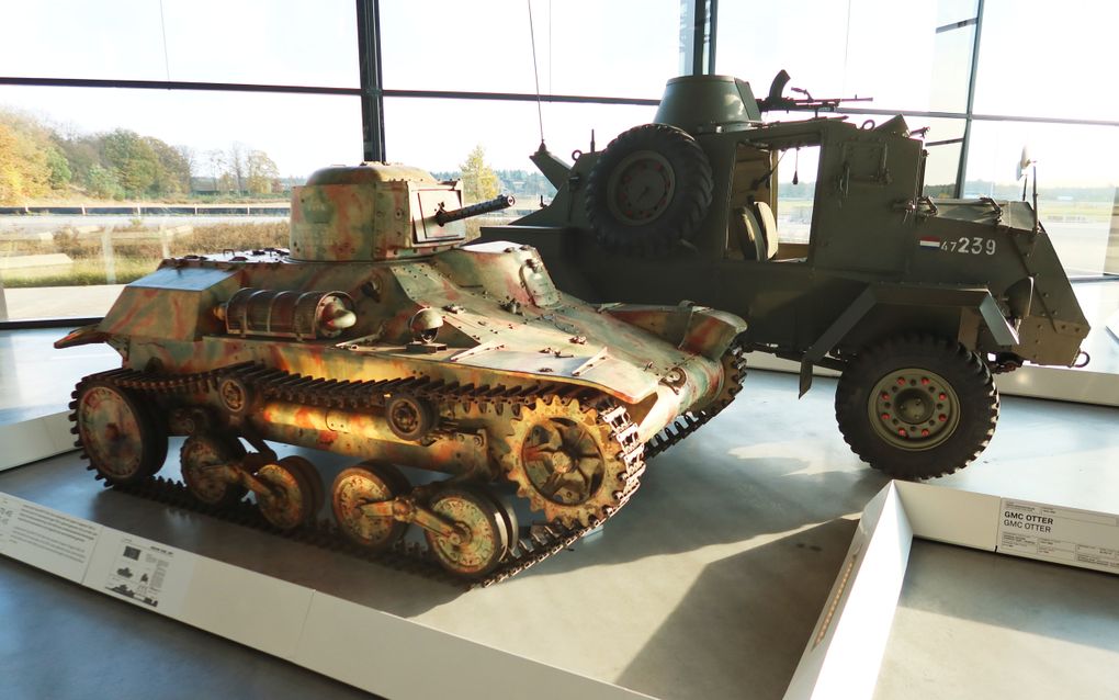 De Japanse tank 2597 TE-KE in het Nationaal Militair Museum in Soesterberg. De tank werd na de capitulatie van Japan door het Indonesische leger in gebruik genomen en tijdens de politionele acties door de Nederlandse Mariniersbrigade veroverd en als krijgsbuit meegenomen naar Nederland. Indonesië eist de tank terug. beeld VidiPhoto