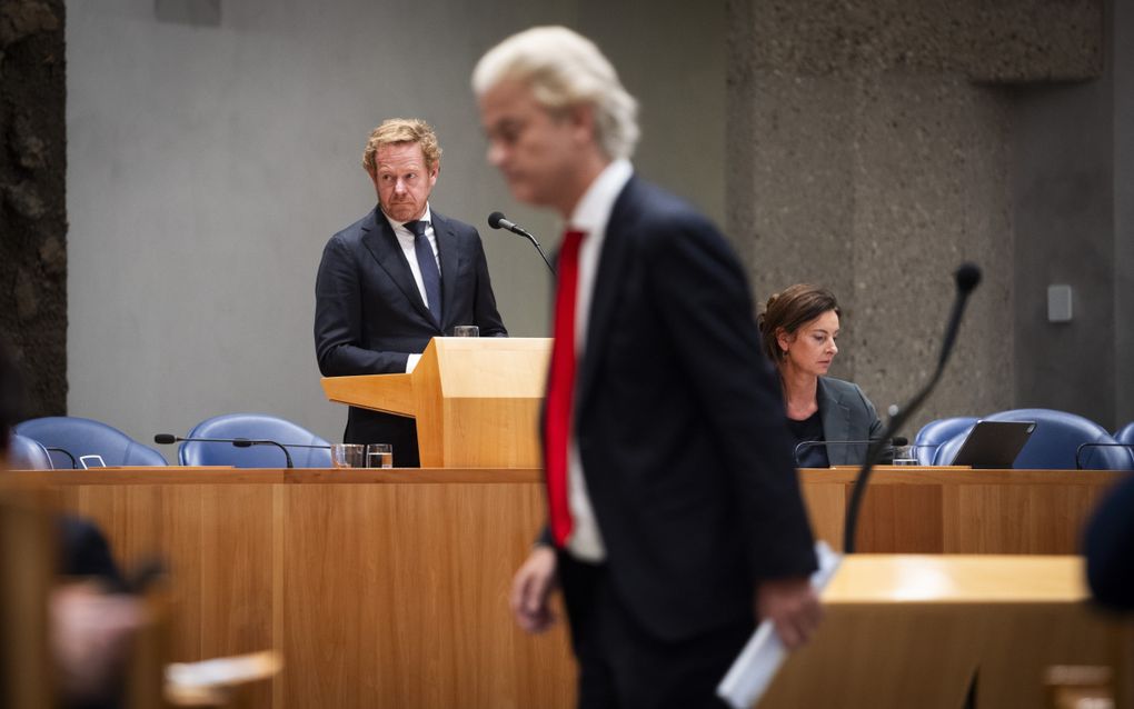 In de Tweede Kamer werd woensdag gedebatteerd over het geweld in Amsterdam tegen supporters van Maccabi Tel Aviv, vorige week. beeld ANP