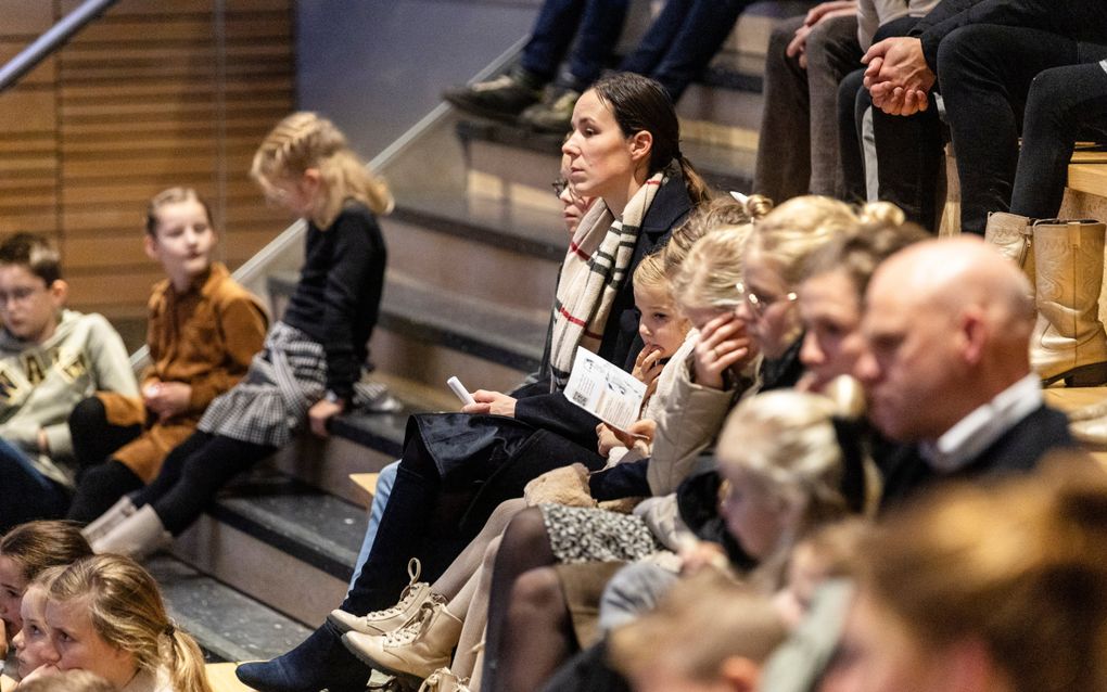 De John Bunyan Stichting hield zaterdag een Bunyanmiddag in het Van Lodenstein College in Barneveld. beeld André Dorst