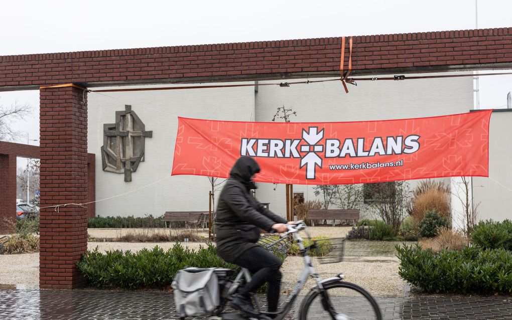 Reclame voor de actie Kerkbalans in 2023. beeld André Dorst