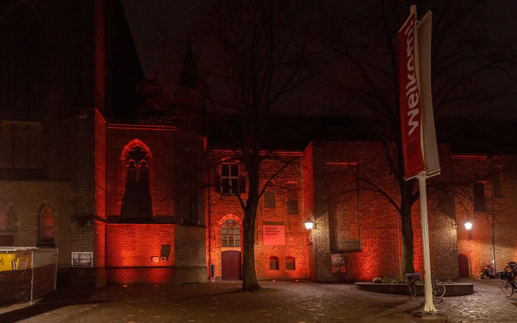 RedWednesday bij de Sint-Catharinakathedraal in Utrecht in 2023. beeld Erik Kottier