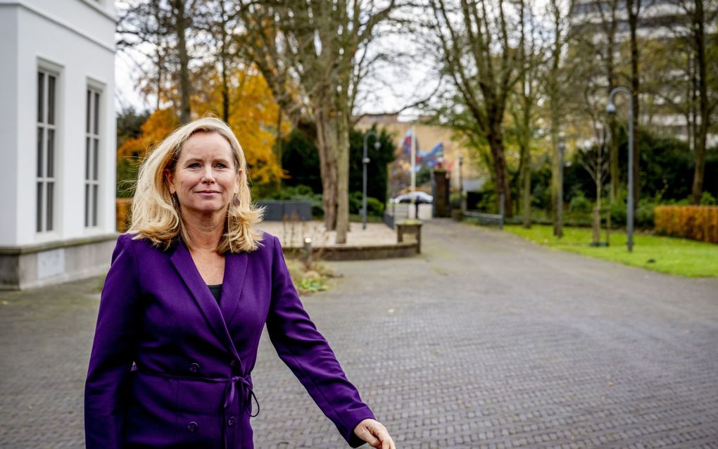 Minister Reinette Klever (Buitenlandse Handel en Ontwikkelingshulp) bij het Catshuis. beeld ANP, Robin Utrecht