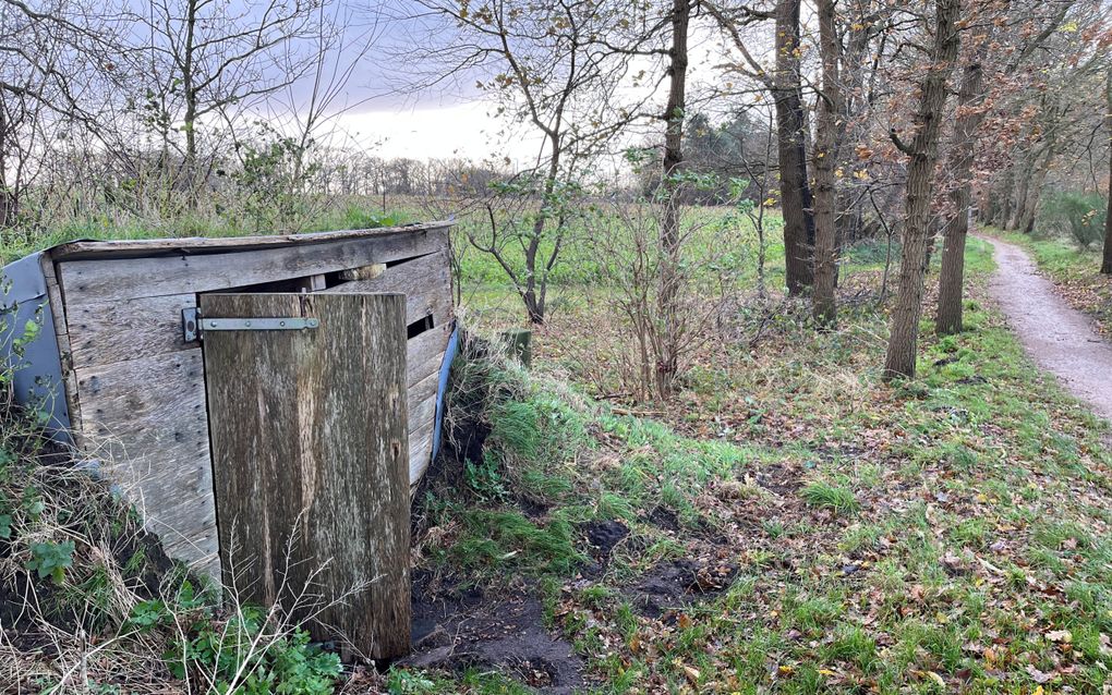 Vanuit een commiezenhut konden douanebeambten de verboden grensstrook tussen Duitsland en Nederland in de gaten houden. beeld RD