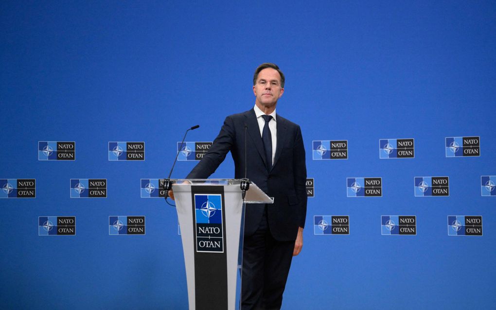 Secretaris-generaal van de NAVO Mark Rutte. beeld AFP, John Thys