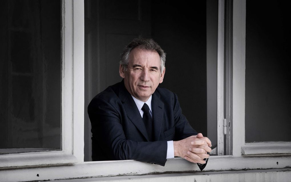 François Bayrou, de Franse premierkandidaat. beeld AFP, Joel Saget 