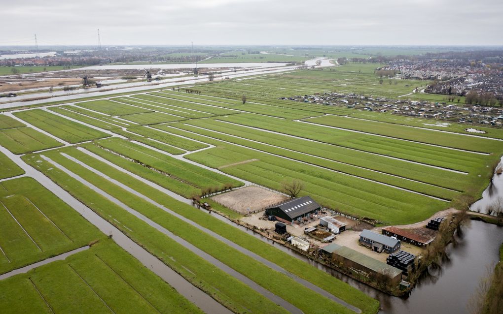 Dronefoto van zorgboerderij Tro Tardi. beeld ANP, SEM VAN DER WAL