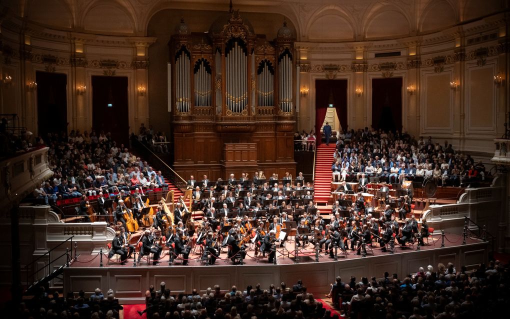 De Wiener Philharmoniker in het Amsterdamse Concertgebouw. Beeld Simon van Boxtel