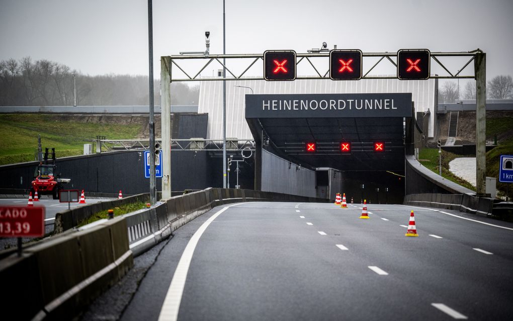 De Heinenoordtunnel kreeg een nieuwe uitstraling. beeld ANP, Frank de Roo