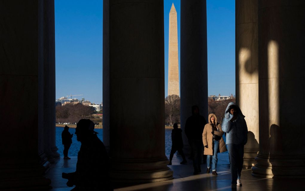 De grondleggers van Amerika wilden er zeker geen theocratie vestigen. beeld AFP, Tom Brenner