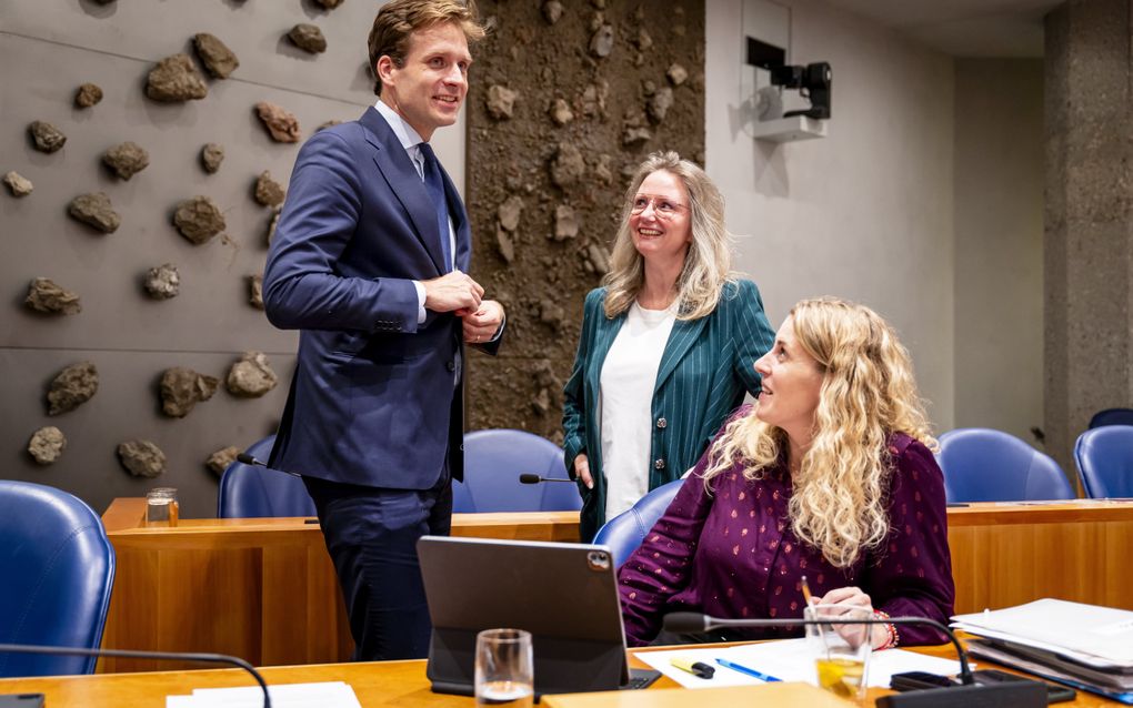 V.l.n.r.: staatssecretaris Karremans, minister Agema en staatssecretaris Maeijer. beeld ANP, Lina Selg