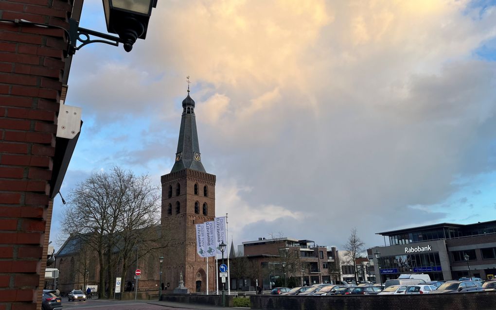 De rouwdienst had plaats in de Oude Kerk te Barneveld. beeld RD