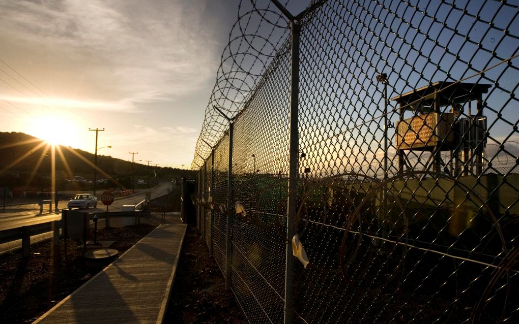 Camp Delta in Guantanamo Bay, waar buitenlandse terreurverdachten worden vastgehouden. beeld AFP, Brennan Linsley