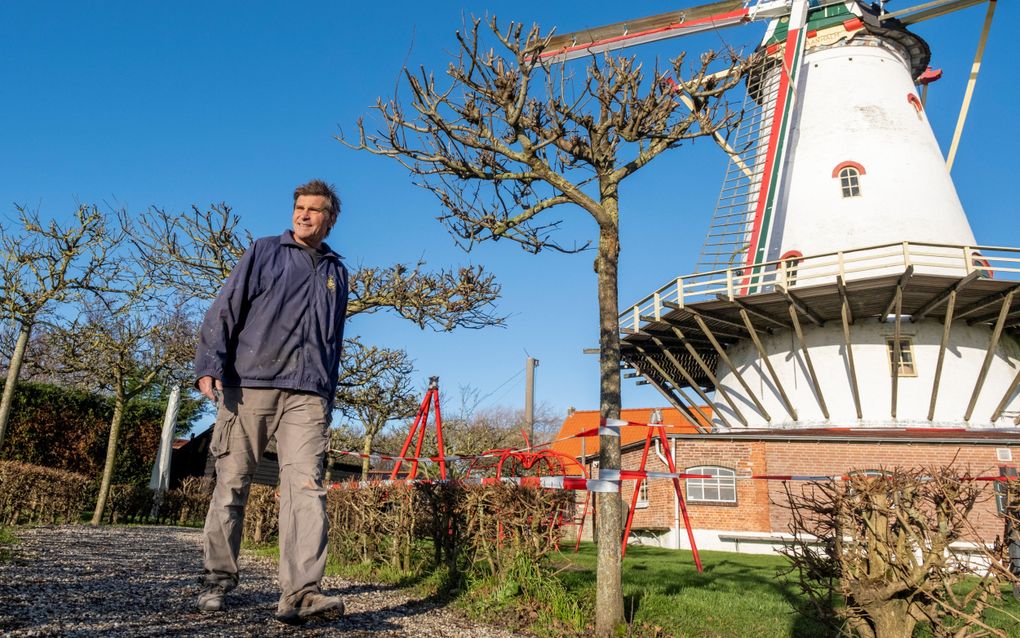 Molen Graanhalm van Piet-Jan Landegent te Burgh Haamstede, beeld Dirk-Jan Gjeltema