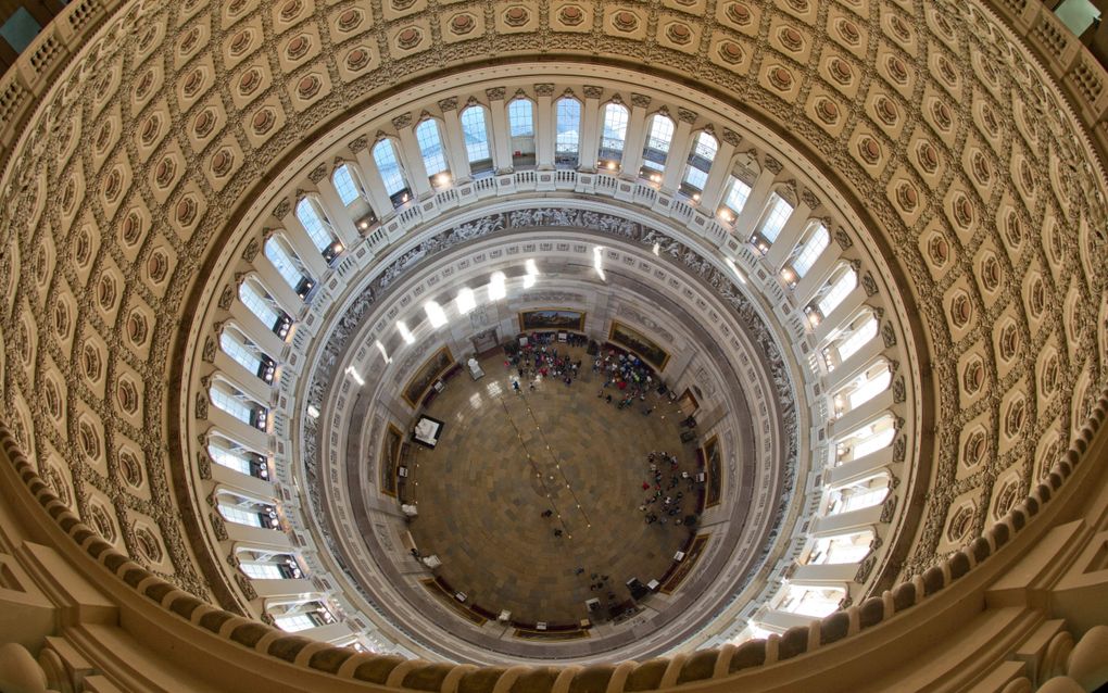 De rotunda van het Capitool. beeld AFP, Karen Bleier