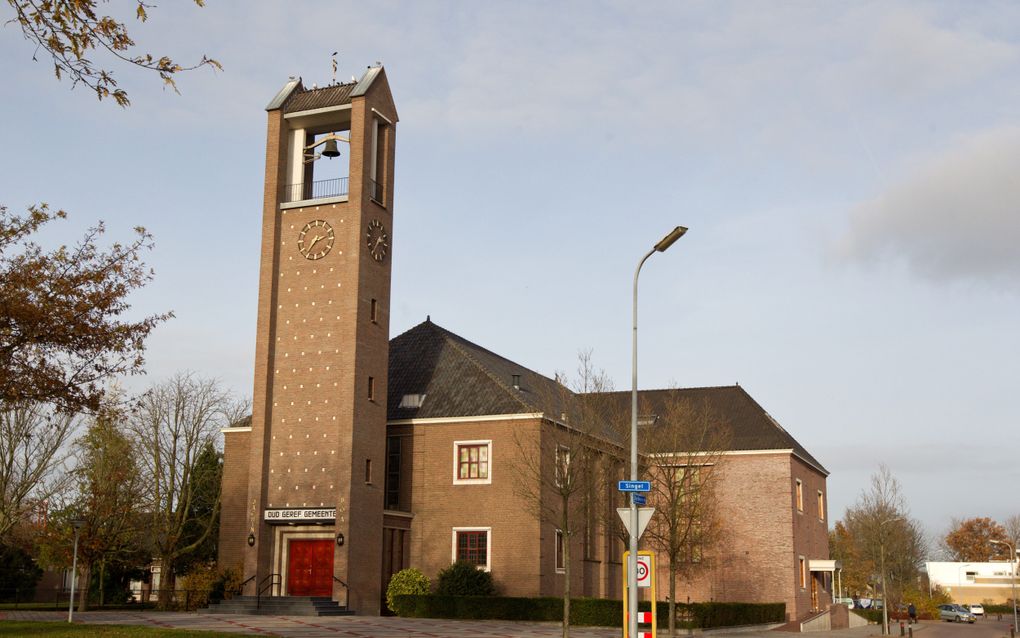 Het kerkgebouw van de oud gereformeerde gemeente in Nederland te Urk. beeld Anton Dommerholt