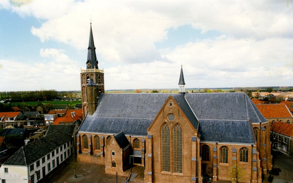 De hersteld hervormde gemeente komt bijeen in de Grote Kerk in Montfoort. beeld Marcel Kraan