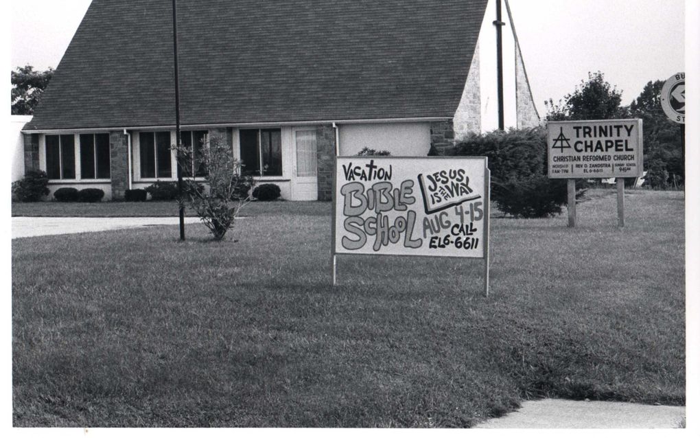 De Christian Reformed Church in Marple in 1975. beeld Courtesy of the Delaware County