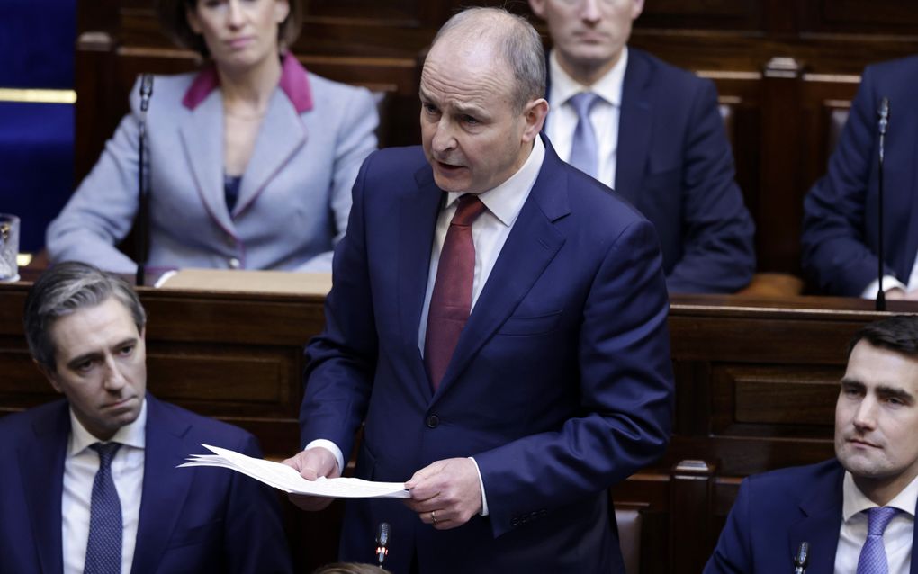 Micheál Martin, de nieuwe premier van Ierland. beeld EPA/Maxwell’s