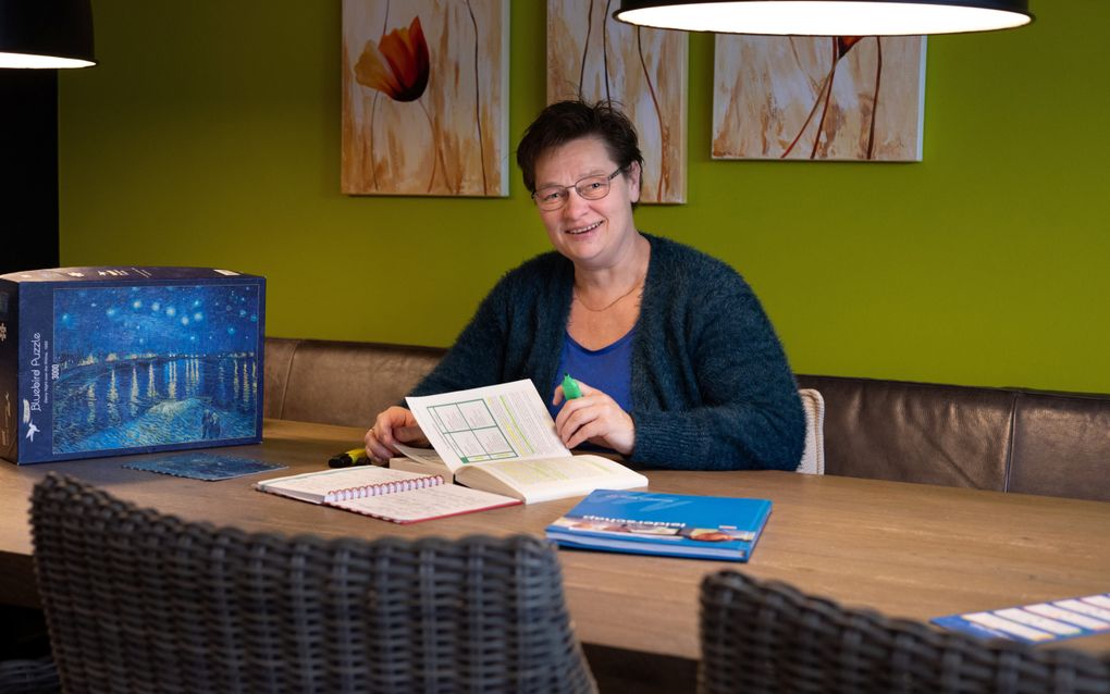 Linda Roozemond volgt een cursus, een leiderschapsorientatietraject aan de Driestar in Gouda. beeld Dirk Hol