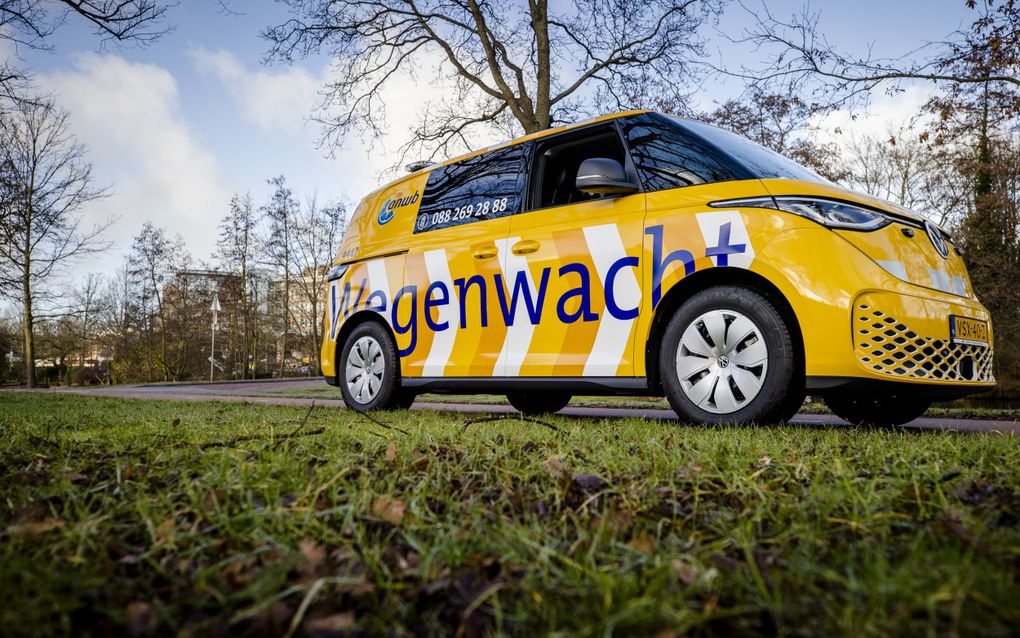 Van de 900 gele Wegenwachtbusjes is 20 procent elektrisch. Foto: de Volkswagen ID. Buzz. beeld ANP, Sem van der Wal