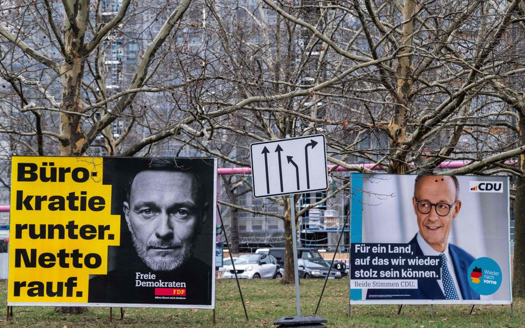 De verkiezingscampagne is in Duitsland in volle gang. beeld AFP,  John MacDougall