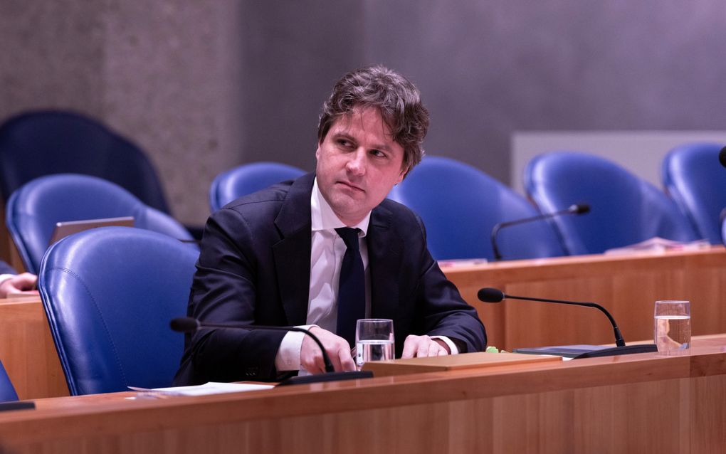 CDA-fractievoorzitter Henri Bontenbal verdedigde een voorstel om het Reglement van Orde van de Tweede Kamer zo te wijzigen dat de aantallen moties die ingediend kunnen worden, beperkt worden. beeld Dirk Hol