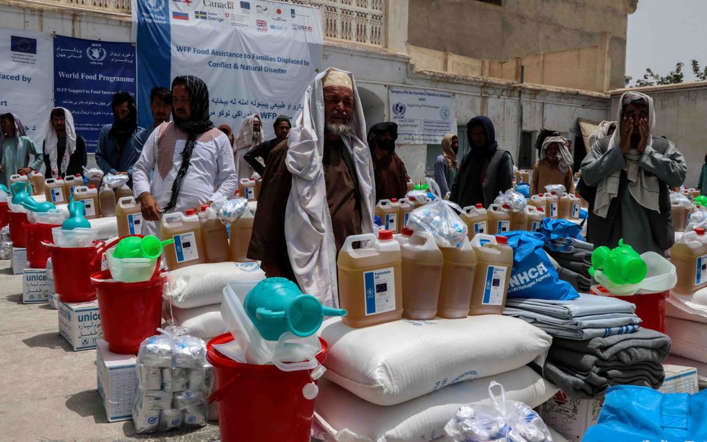 „De Amerikaanse organisatie USAID bood hulp op onder andere het gebied van schoon drinkwater, aidsbestrijding en voedselvoorziening.” beeld EPA, M. Sadiq