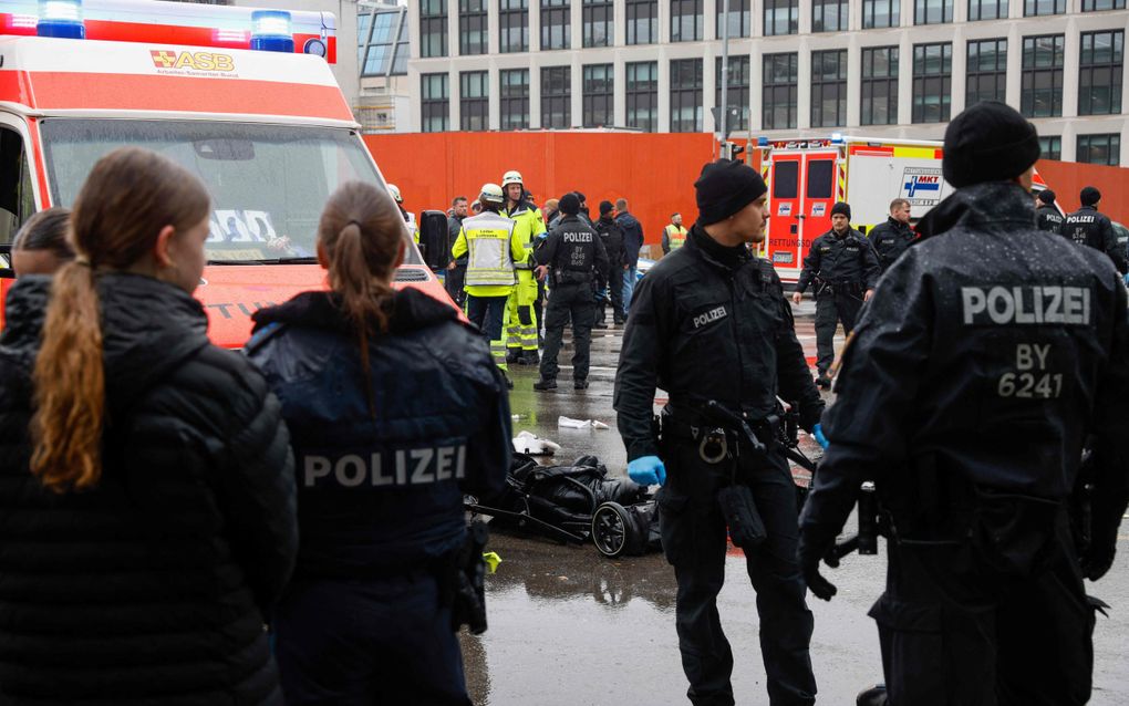 In München is een automobilist ingereden op een groep mensen. beeld AFP, Michaela Stache